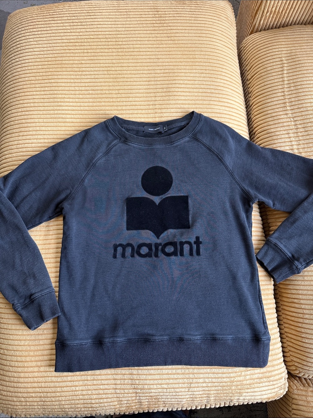 Isabel Marant Charcoal Logo Crewneck Sweatshirt